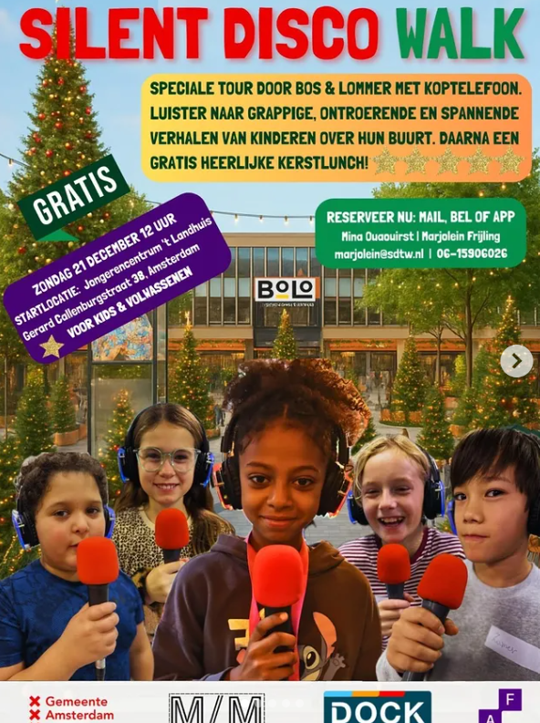 Podcastproject ‘Silent Disco Talks & Walks’ brengt Bos en Lommer samen