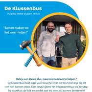 De Klussenbus van start in de Rosmolenwijk