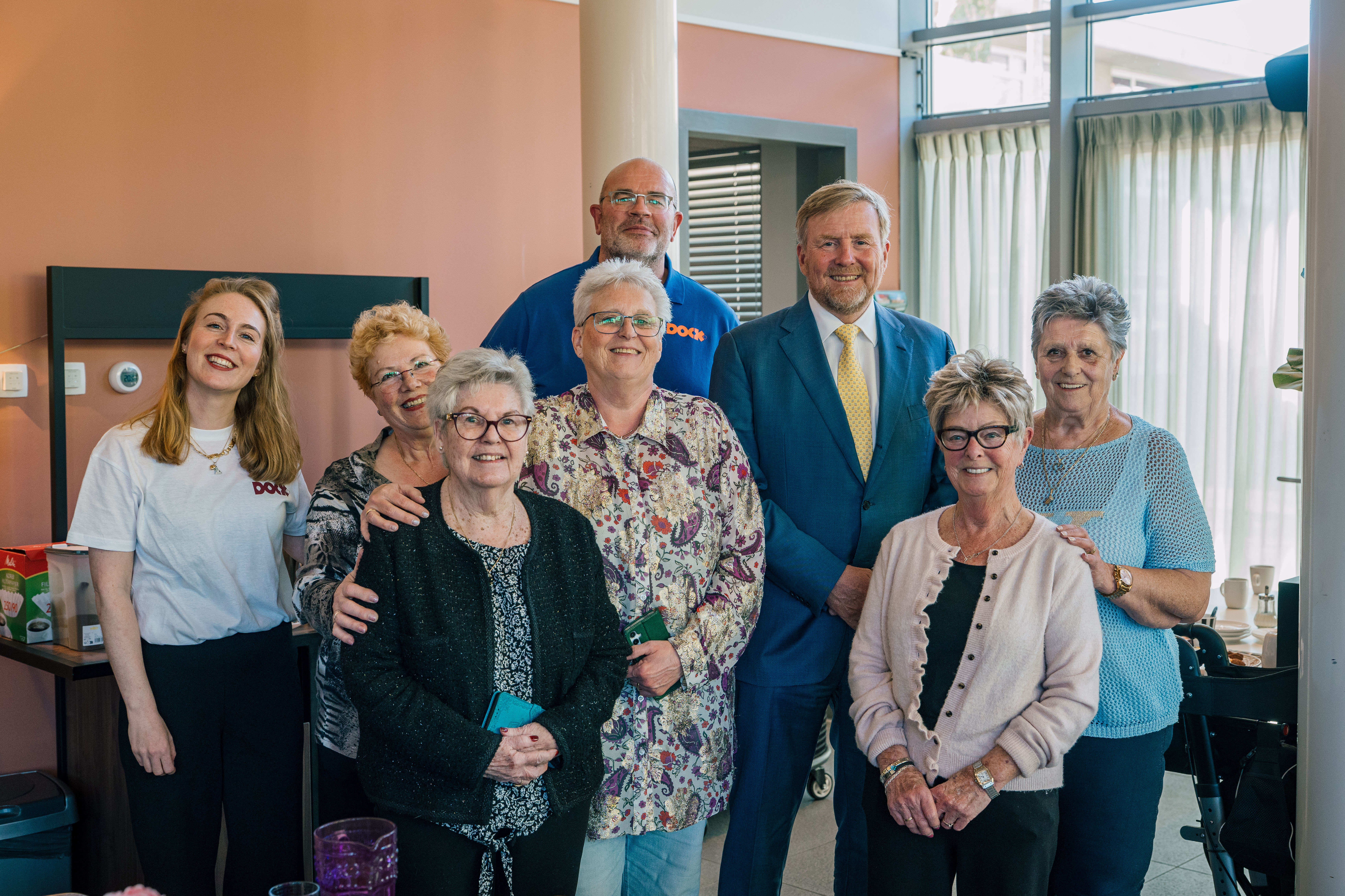 Koninklijk bezoek in de Banne in Amsterdam-Noord