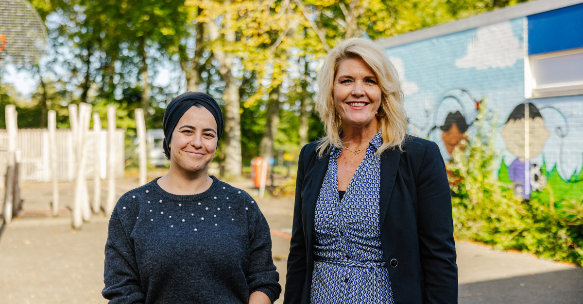Naïma Toutouh en Petra Glandorff voor CBS Kleurenpracht Naïma Toutouh en Petra Glandorff voor CBS Kleurenpracht