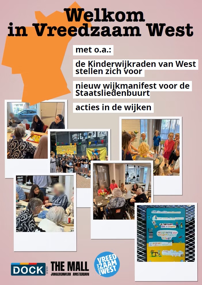 Kinderwijkraden Amsterdam West maken tijdschrift 'Welkom in Vreedzaam West'